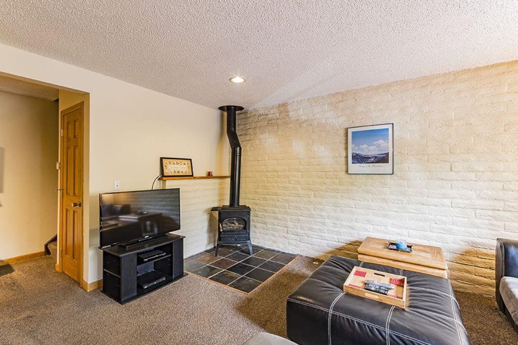 Have a family movie night with this flat-screen TV.