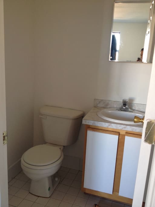 Private half bathroom
