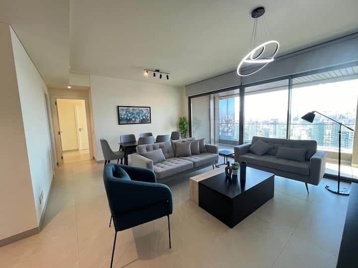 City Skyline Flat: Pool, Gym & Kids Playground - Beirut