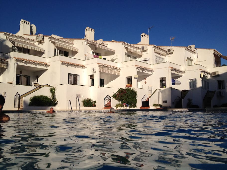 View from the communal pool