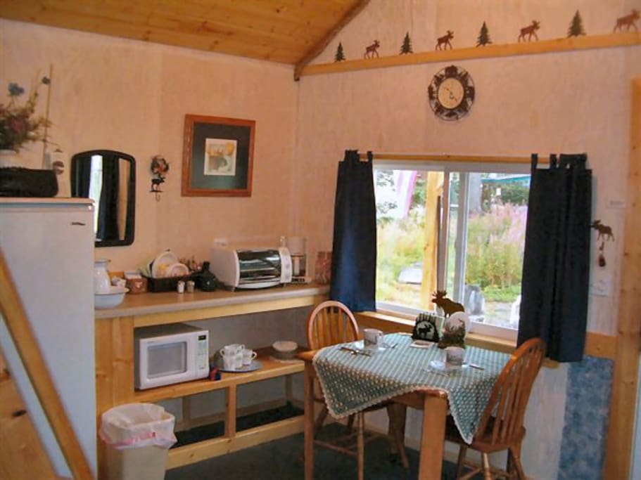 Kitchenette in Cozy Moose Cabin