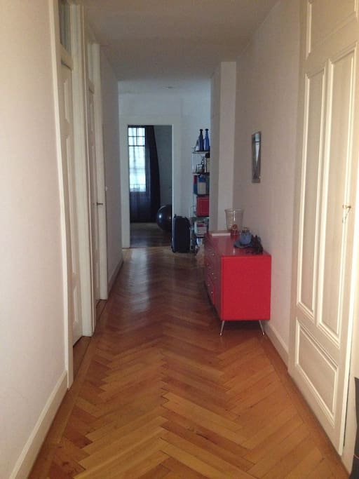 Hall leading to living room