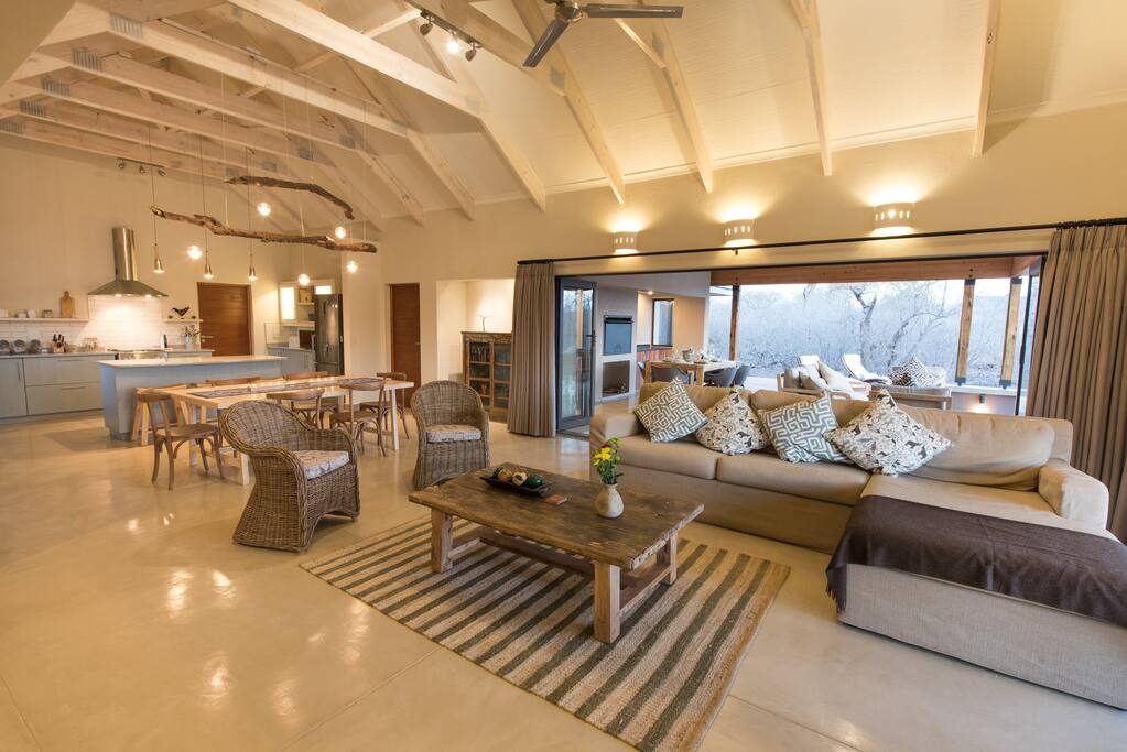 Indoor blends with outdoor living space