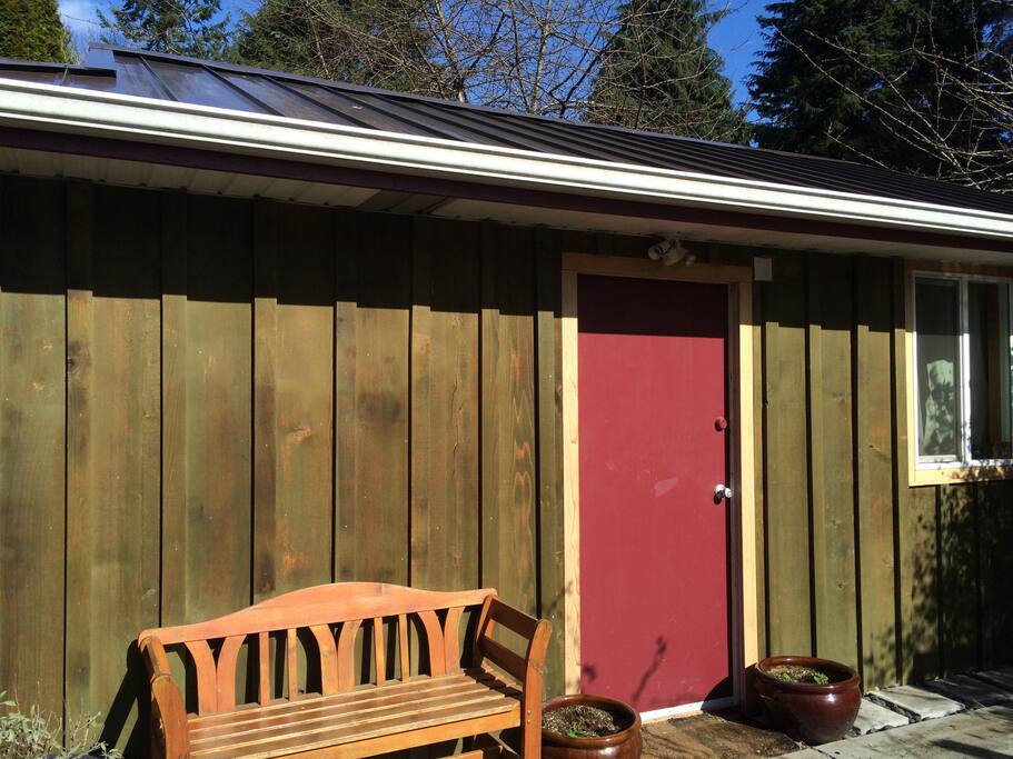 Front door of the cottage.