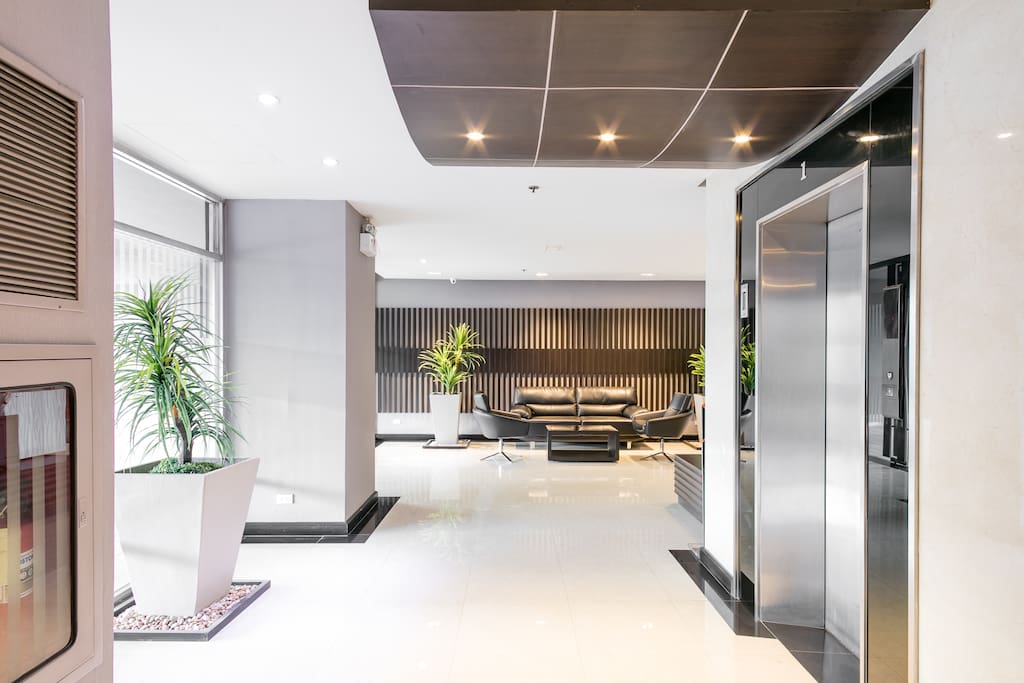 Lobby and elevator