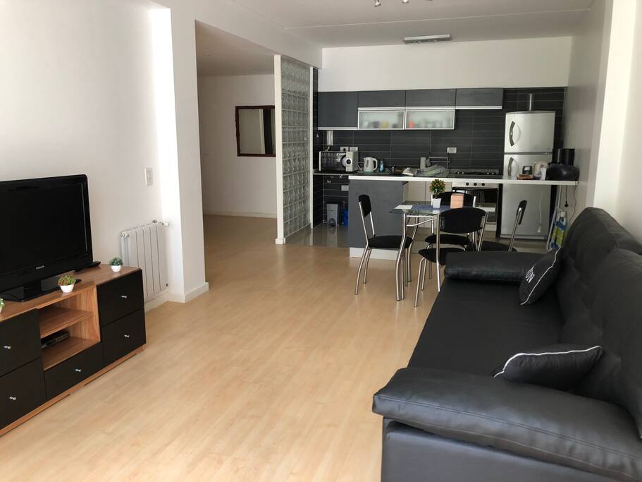 Living comedor y cocina integrada