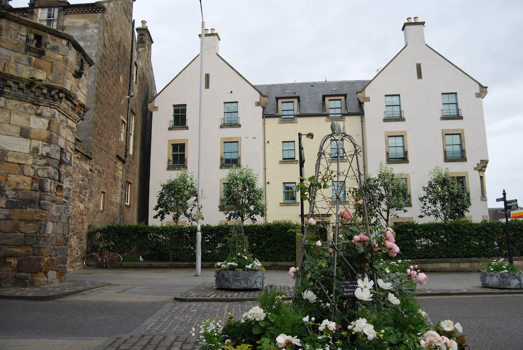 West Port Court. Right next to the West Port arch. Postcode is KY16 9FB.