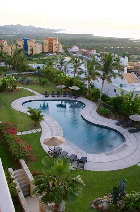 One of three swimming pools
