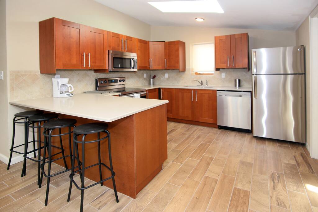 Have coffee at our breakfast counter nook