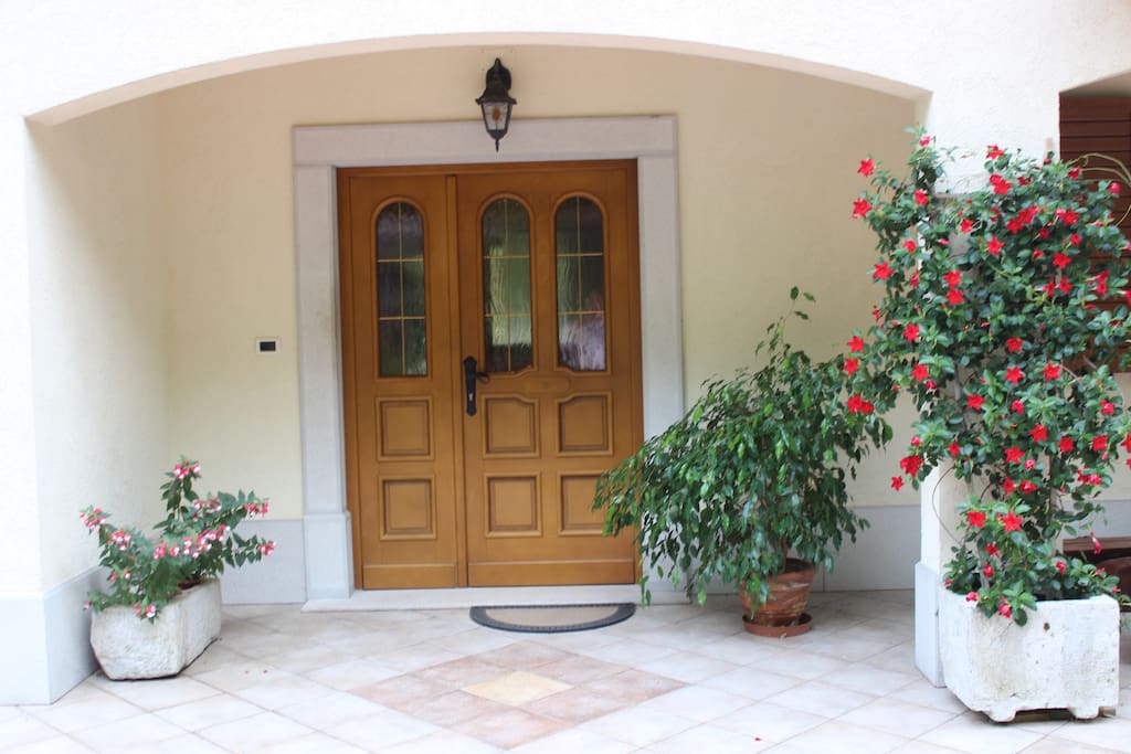 Main entrance to the house
