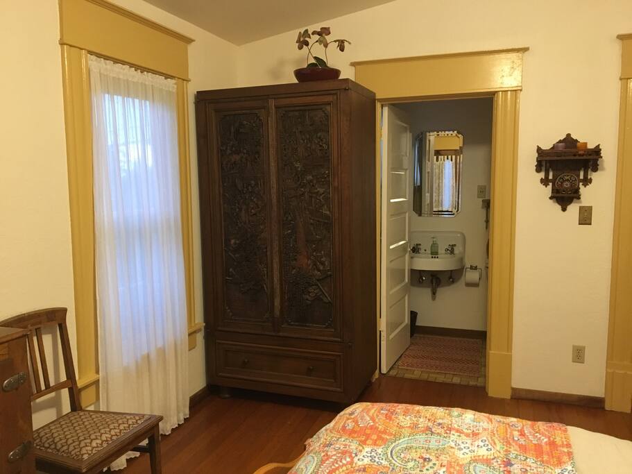 Large armoire for hanging clothes