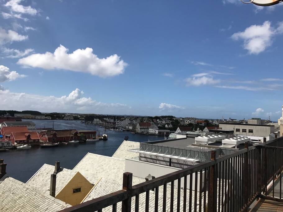 View from terrace towards Smedasundet.