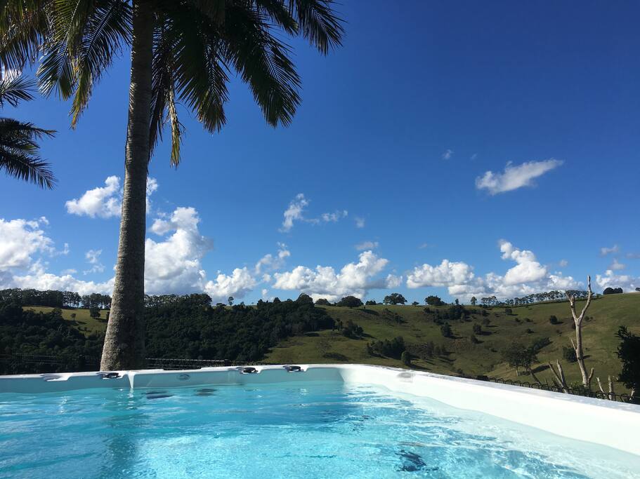 View from the spa seats