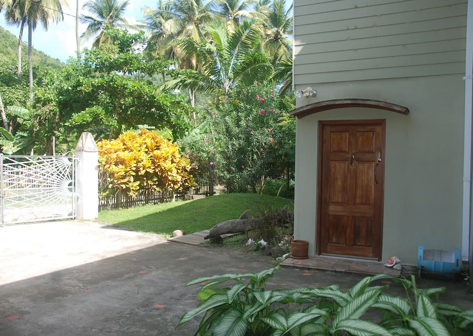 Your own private entrance in the secure garden