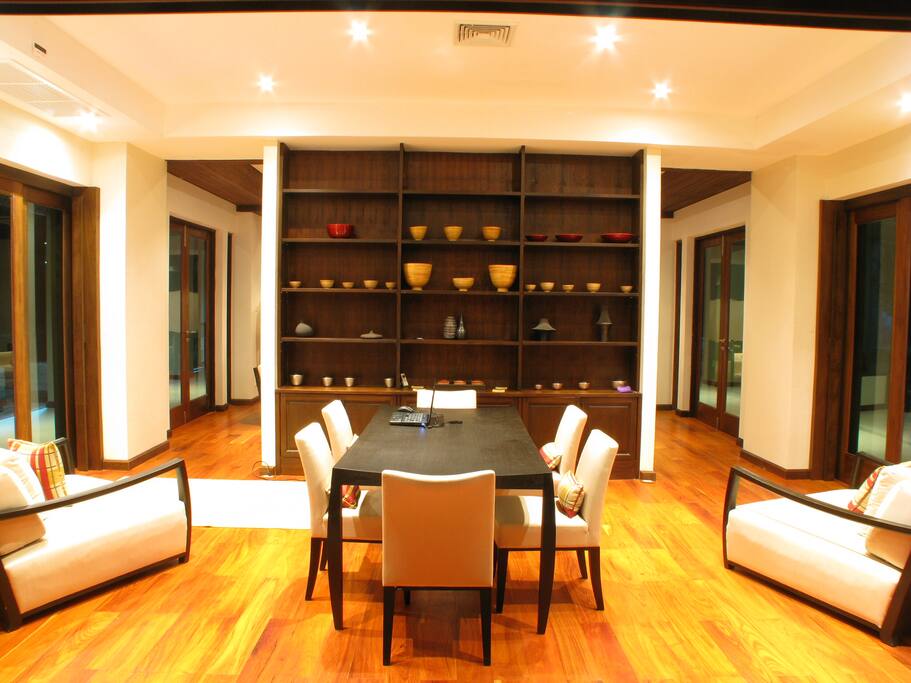 Part of entertainment room and lounge