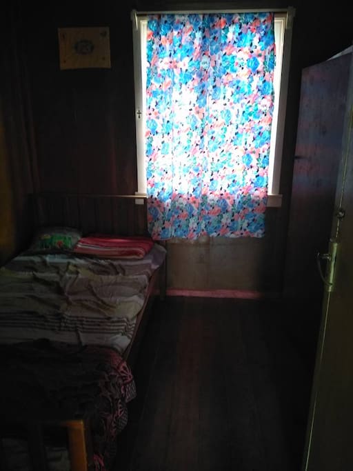 Bedroom 1 with blankets and closet