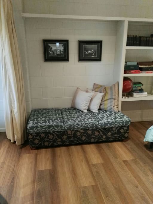 Fold out double bed for the children in your party