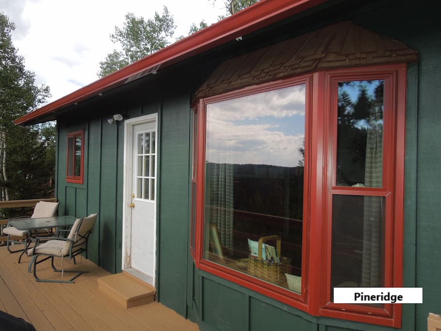 Front of Cabin from 26 by 9 foot deck