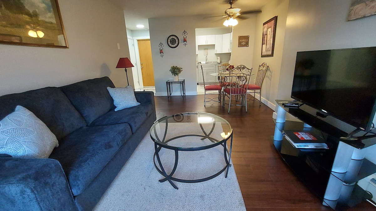 Удобна всекидневна с телевизор Smarr и Wi - Fi 