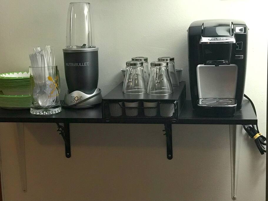 Please help yourself to some coffee or tea.