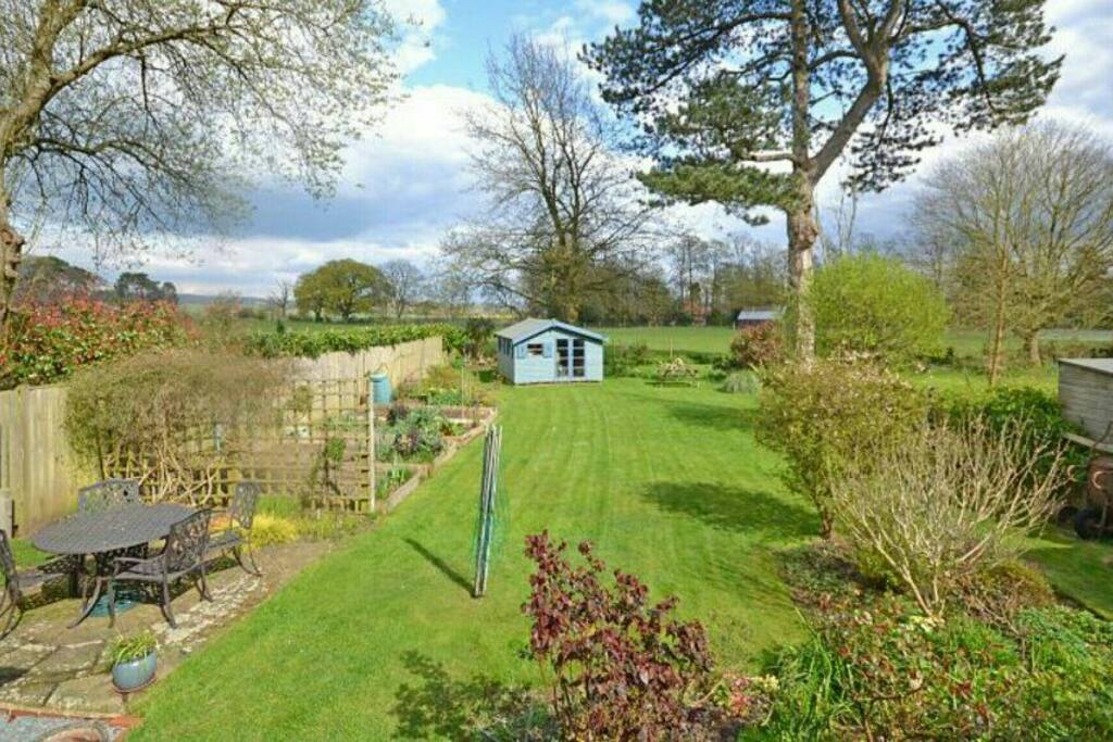 This is the huge garden where the tent is erected.