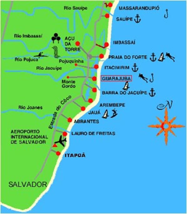 Mapa da Região