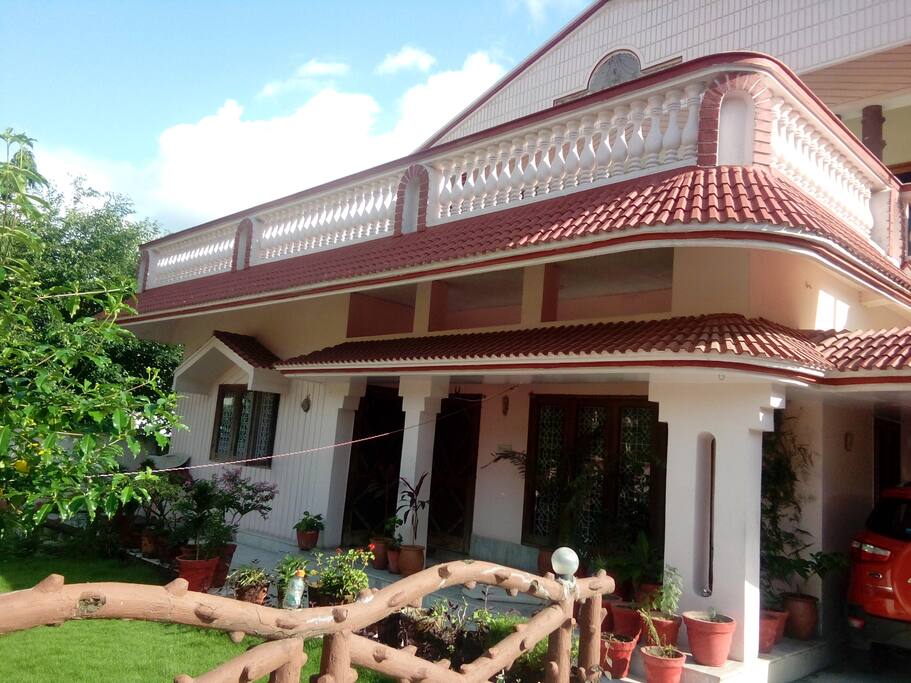 Full front view of the house