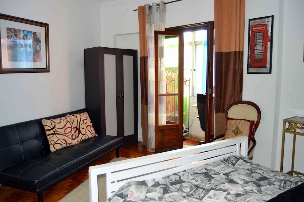Sofa-bed, and wardrobe