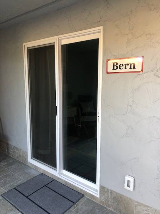 This is the entry door to your apartment, called "Bern".