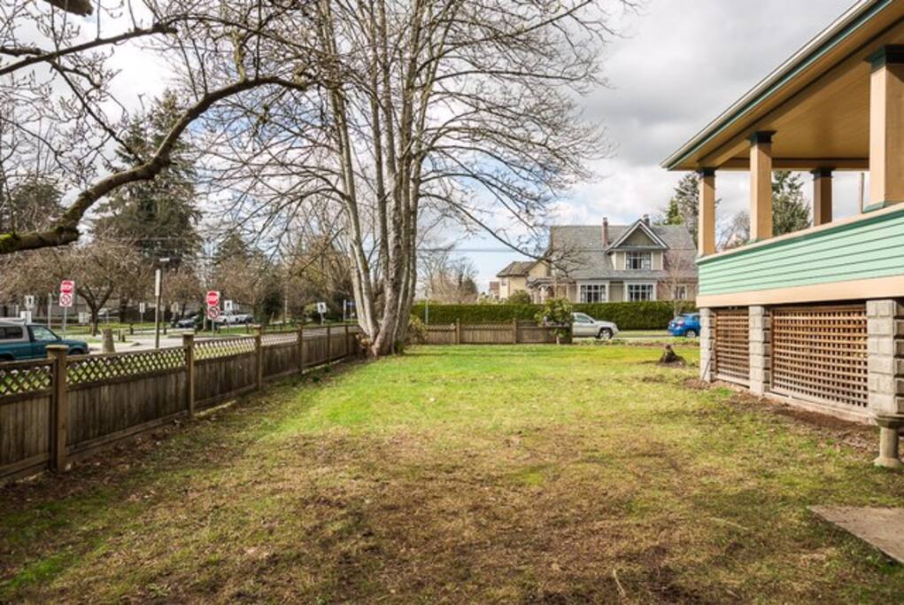 Corner lot property, lots of parking, there is off street parking for 2 vehicles