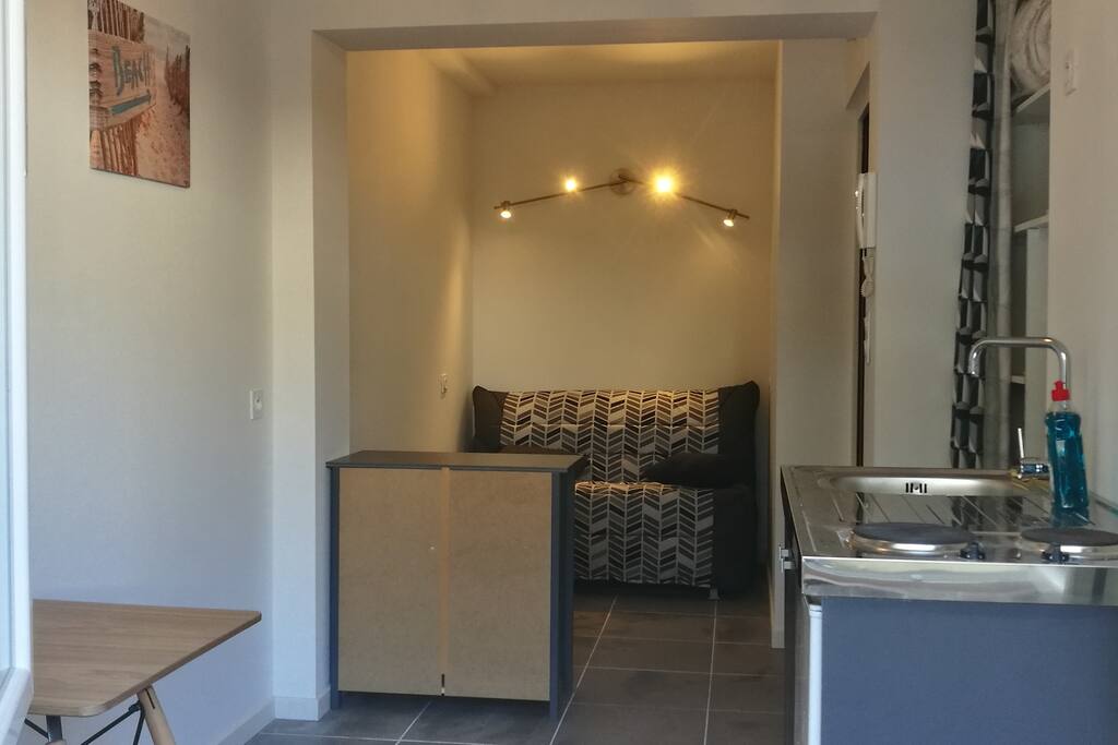 Coin salon-chambre