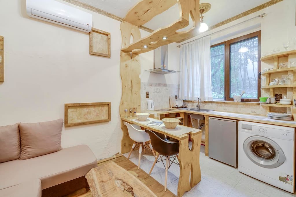 Dining and kitchen area