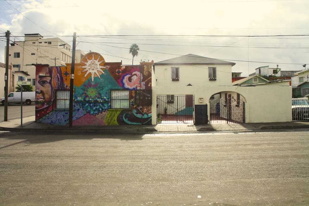 Front view of the entrance.