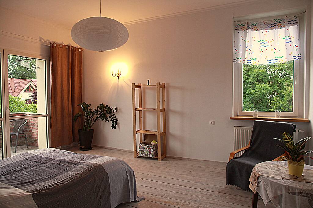 sypialnia z balkonem 20 m