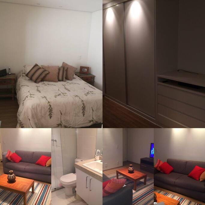 Quarto, Sala e Banheiro
