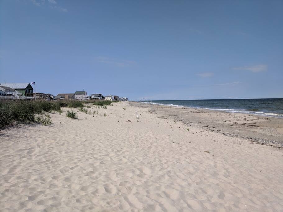 Private beach to the North