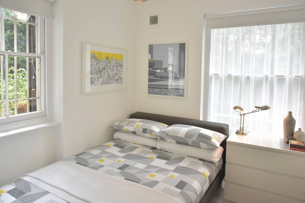 Two windows flood the space with wonderful natural light!