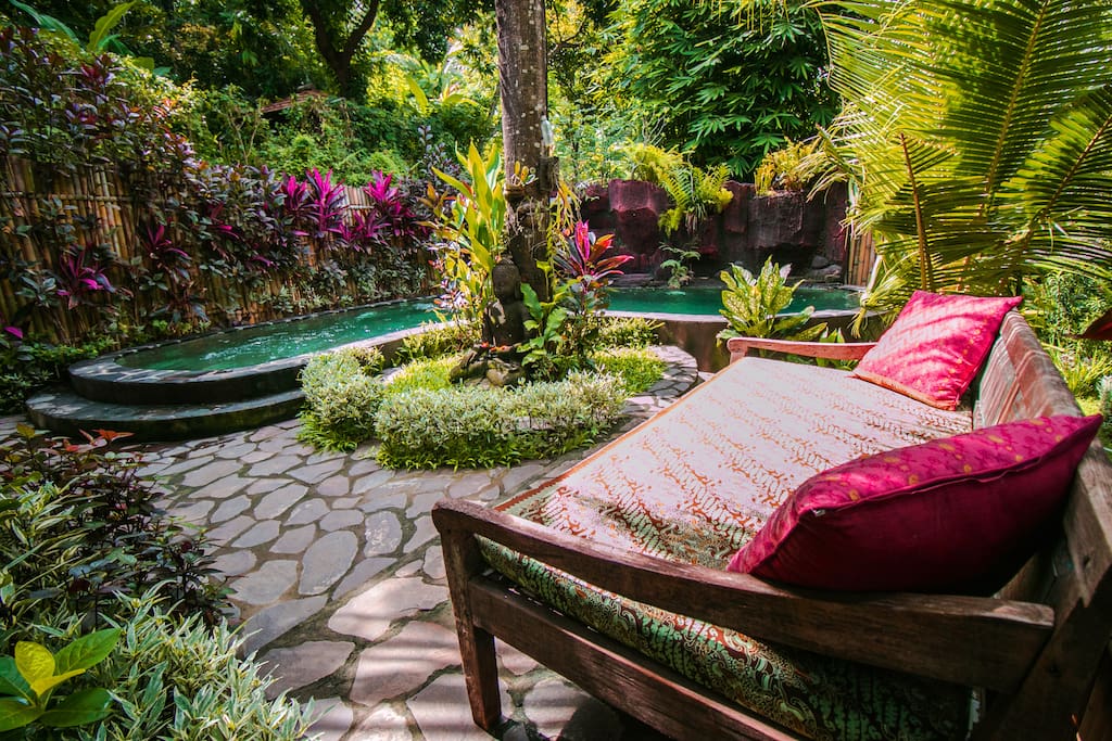 Rumah Sumatra outside relaxing area