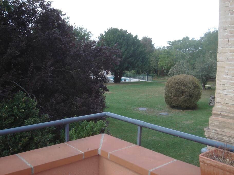 un bois, parc et piscine
