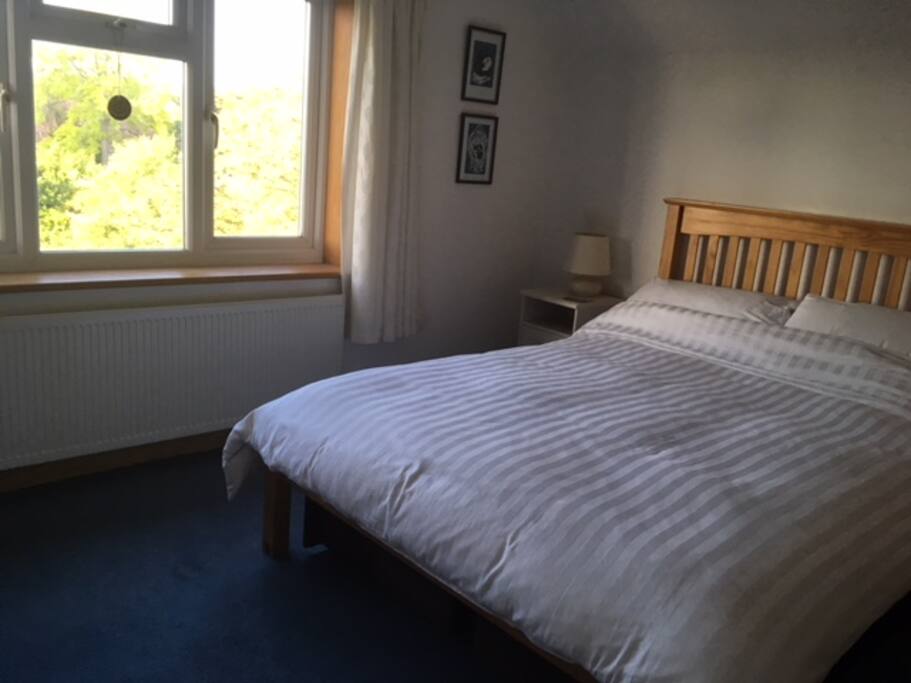 Situated on the first floor at the back of the house, the room overlooks our lovely garden