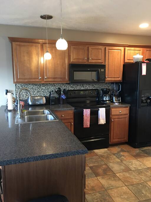 Kitchen area available for use