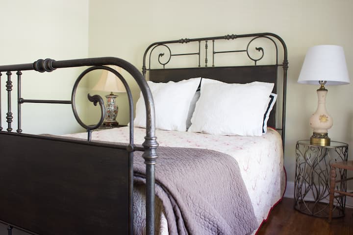 Bedroom 1: queen bed. Another view