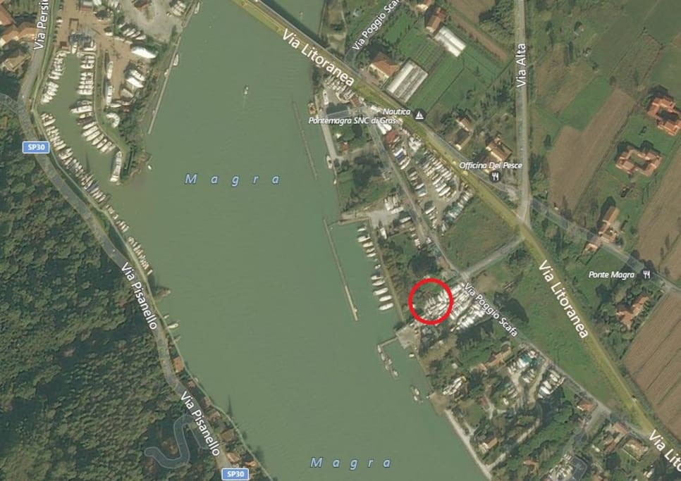 la foce del fiume magra