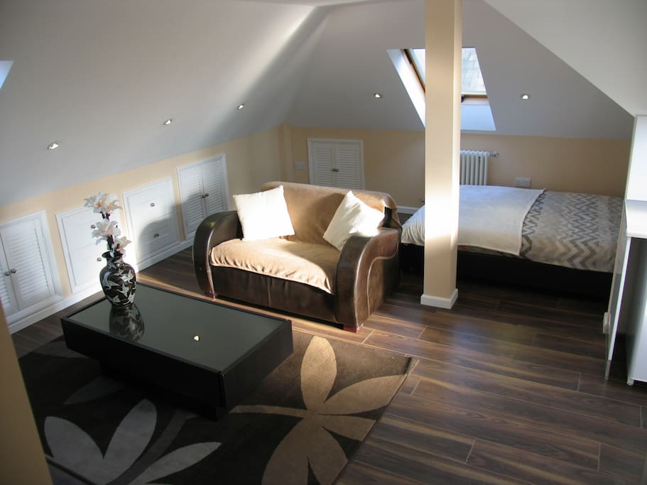 Specious studio with plenty of room for living and sleeping