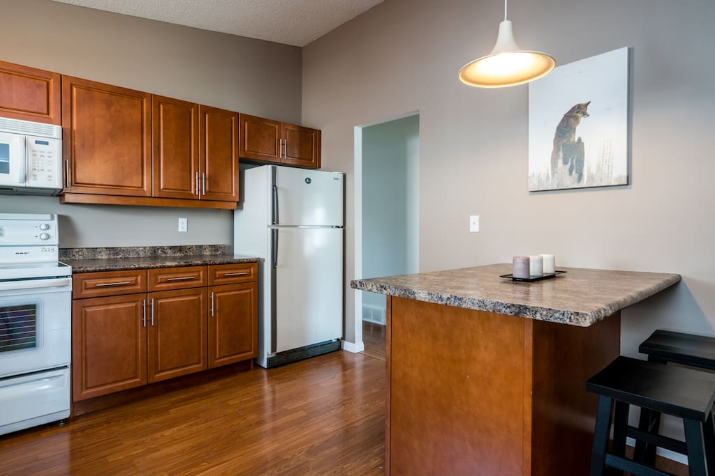 Kitchen island seats 2