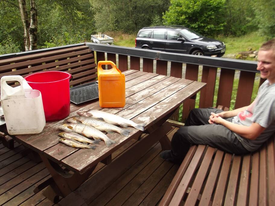 Catch from the lake