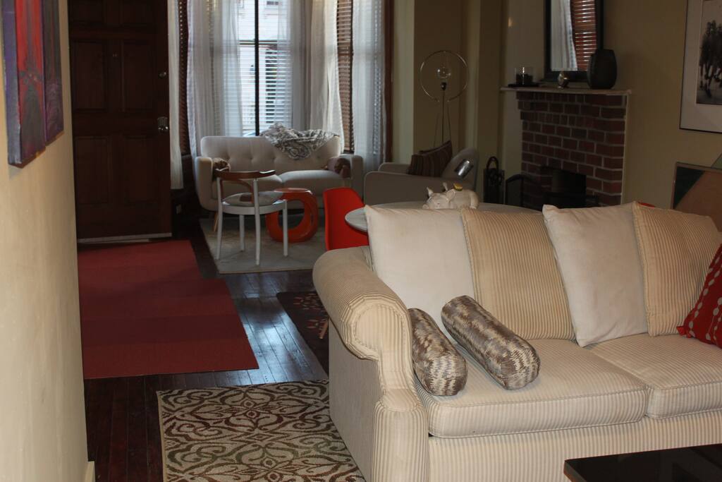 Entertainment Area with Large Bay Window and Southern Exposure Sunlight