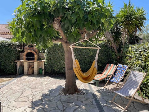 Villa Portiragnes beach air conditioning pool