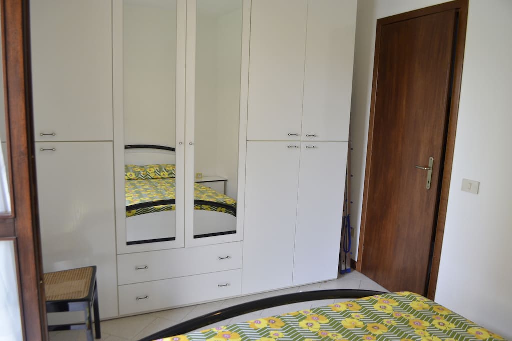 wedding bed room with guardrobe