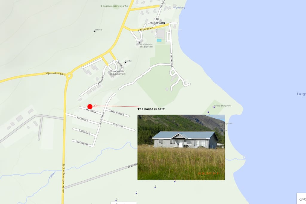 There is the house